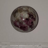 Albite with rubellite sphere - Highland Rock