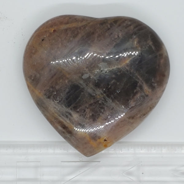 Dark Moonstone, Heart-shaped stone carving