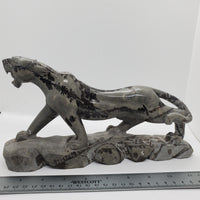 Big Cat-Shaped Stone Carving