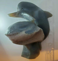 Dolphin Carving, agate, amethyst - Highland Rock