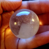 clear quartz crystal sphere