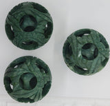 small spheres, top view