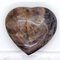 Dark Moonstone, Heart-shaped stone carving