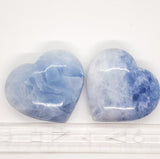 Blue Calcite, Heart-shaped
